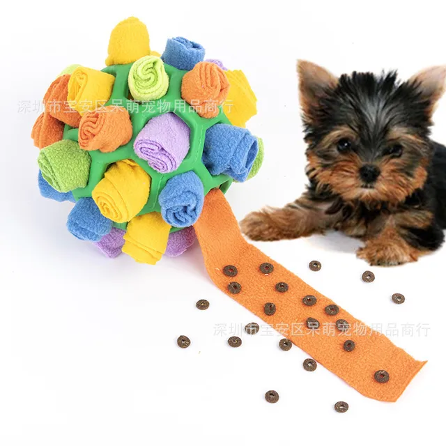 Dog Sniffing Ball Puzzle Interactive Toy Portable Pet Snuffle Ball Encourage Training Educational Pet Slow Feeder Dispensing Toy 1
