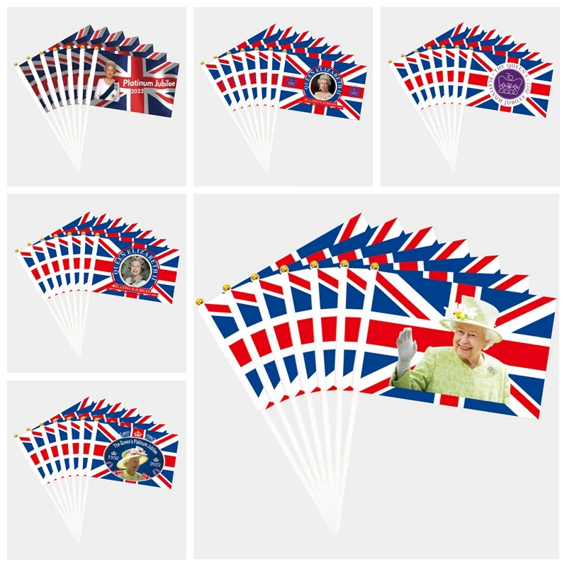 

2022 England Queen Elizabeth Flag 70 Years Of Glory Celebration Banner Party Decorations Jubilee Ornament Union Jack