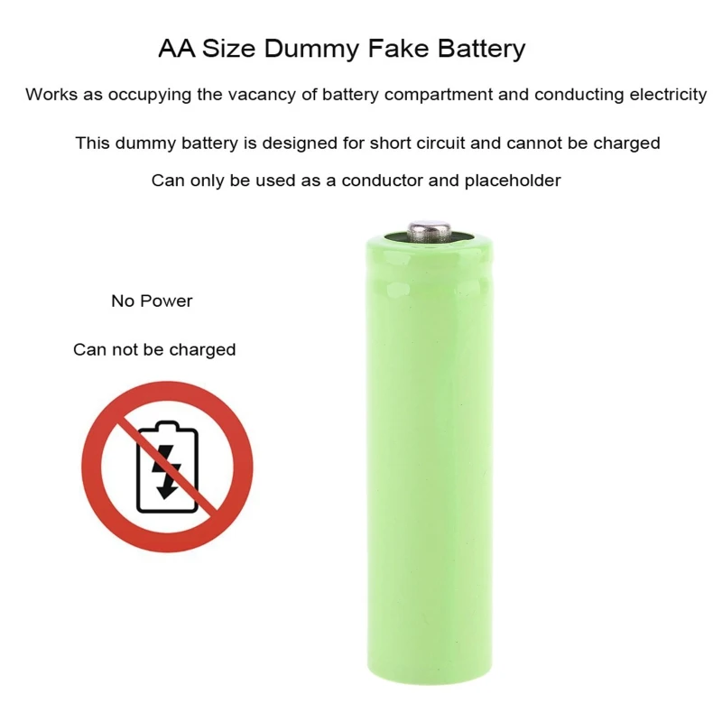 Поддельный держатель для батарей размера AA AAA установка поддельных корпуса 14500 LR6