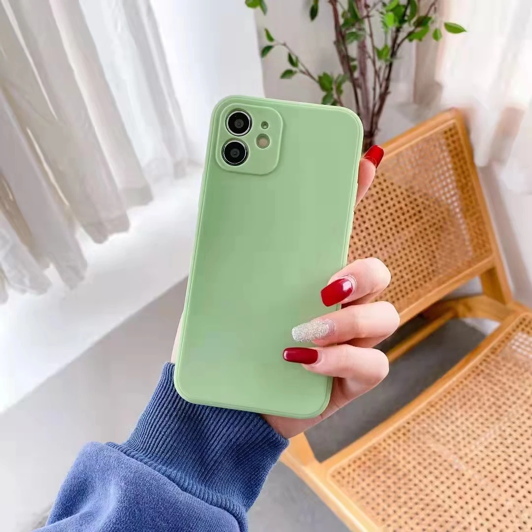 

Чехол для iPhone 13 12 Pro X XR XS Max, роскошный оригинальный мягкий чехол из жидкого силикона для iPhone 7 6 6S 8 Plus, противоударный чехол для телефона