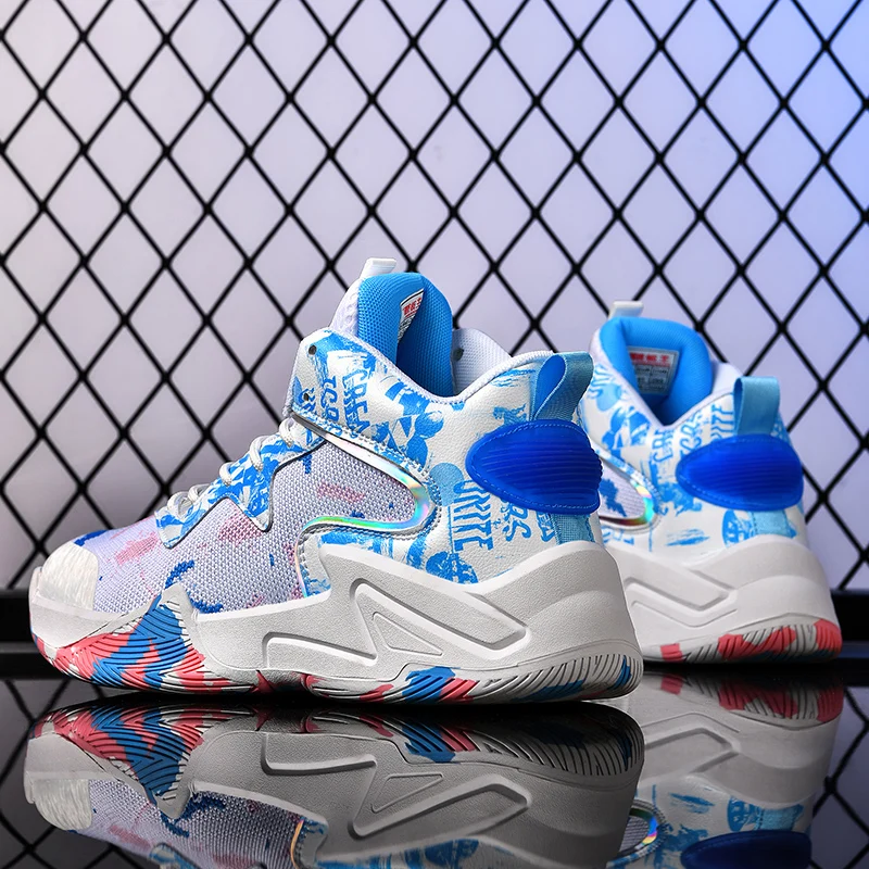 2022 Men's High Top Basketball Shoes Breathable Comfort Sports Shoes Unisex Training Athletic Sneakers Men Zapatilla De Hombre