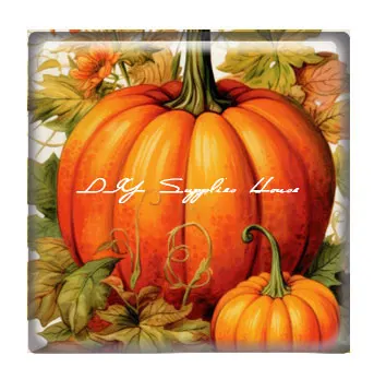 10 шт./лот осень День благодарения Тыква листья фото стекло кабошон шармы