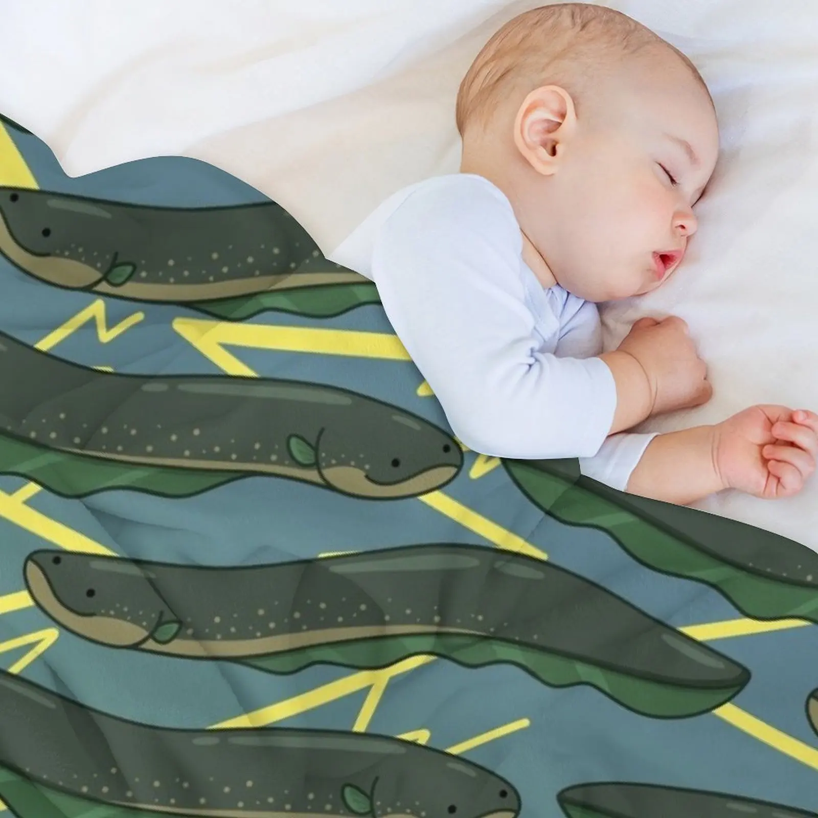 Электрическое одеяло с узором угорь теплые зимние красивые одеяла для Хэллоуина