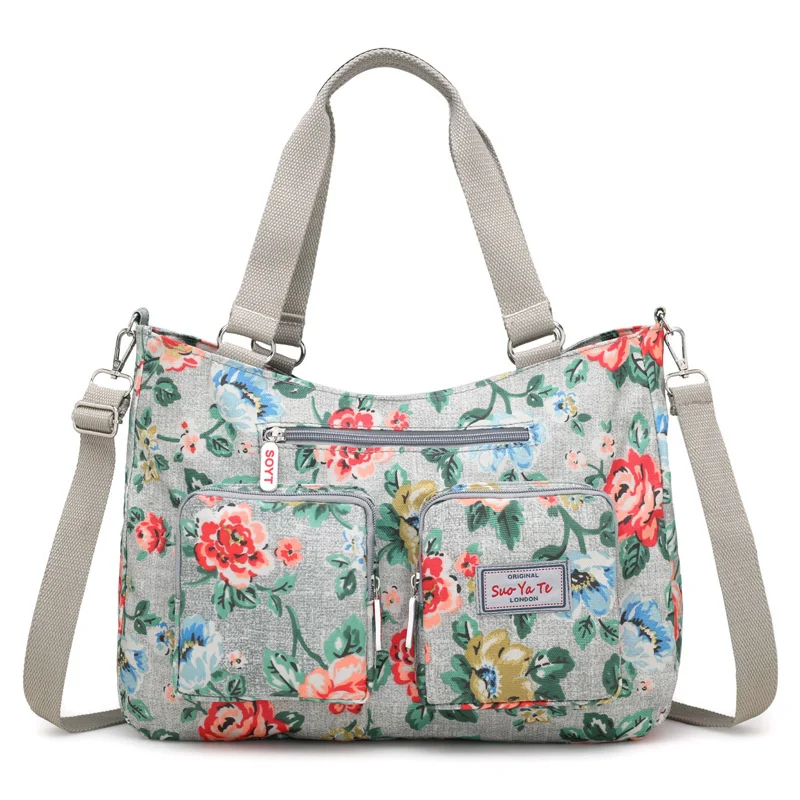 

Women's Shoulder Crossbody Bag Large-Capacity Female Trave Handbag Top-Handle Nylon Tote Messenger Bag Ladies Cross-bag