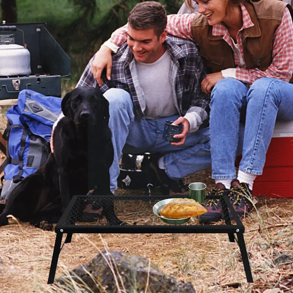 

Folding Iron Net Table Outdoor Portable Barbecue Table Folding Driving Mat Portable Tea Travel Table Small Self Cooking Gri Y9v1