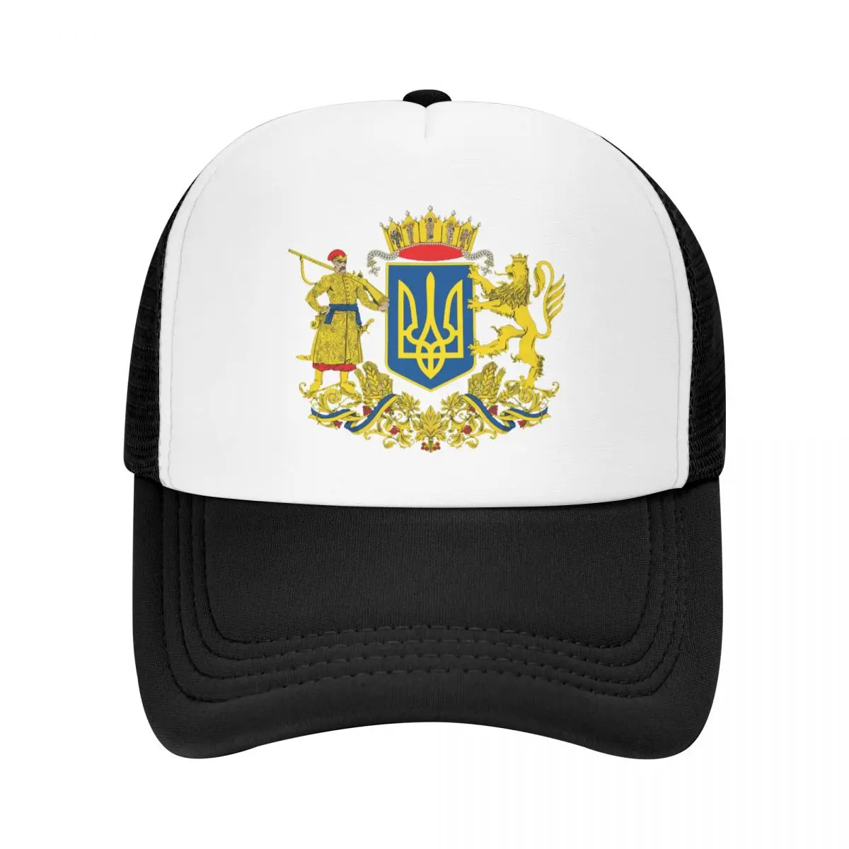 

Fashion Coat Of Arms Ukraine Trucker Hat Men Women Custom Adjustable Adult Ukrainian Flag Baseball Cap Hip Hop Snapback Caps