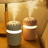 300ml humidifier ultrasonic car humidifier mini aromatherapy diffusers mist maker home essentials bedroom led night light