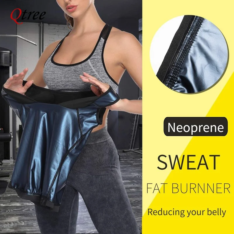 Sweat Sauna Vest for Women Body Shaper Waist Trainer Weight Loss Fat Burning Shirt Slimming Compression Premium Workout Tank Top
