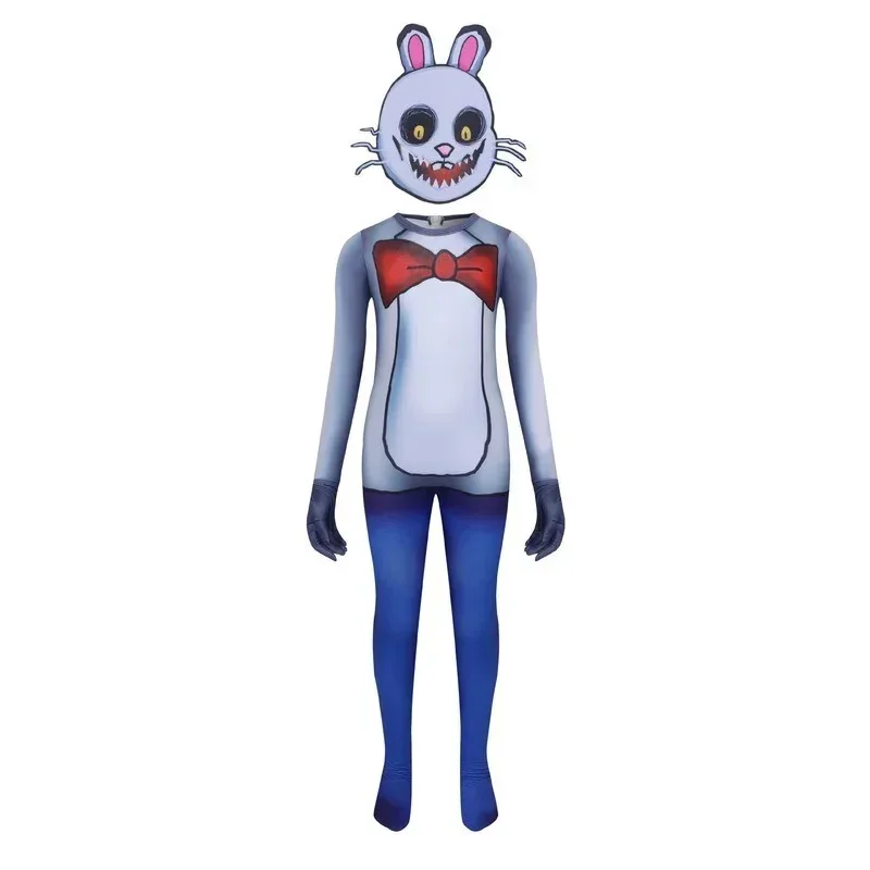 Фото NewHorror Game Mr's Playhouse 3, детские комбинезоны для косплея на Хэллоуин для мальчиков и девочек, милый забавный костюм мистера Хоппа для вечеринки, костюм тигра TV5c;5,v №2