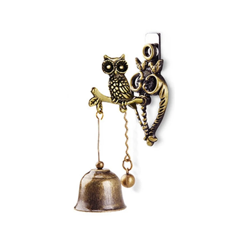 

YYSD Magnetic Doorbells Home Decor Metal Wind Chime Vintage Animal Wind Chime Door Hanging Bell Retro Store Reminder Bell