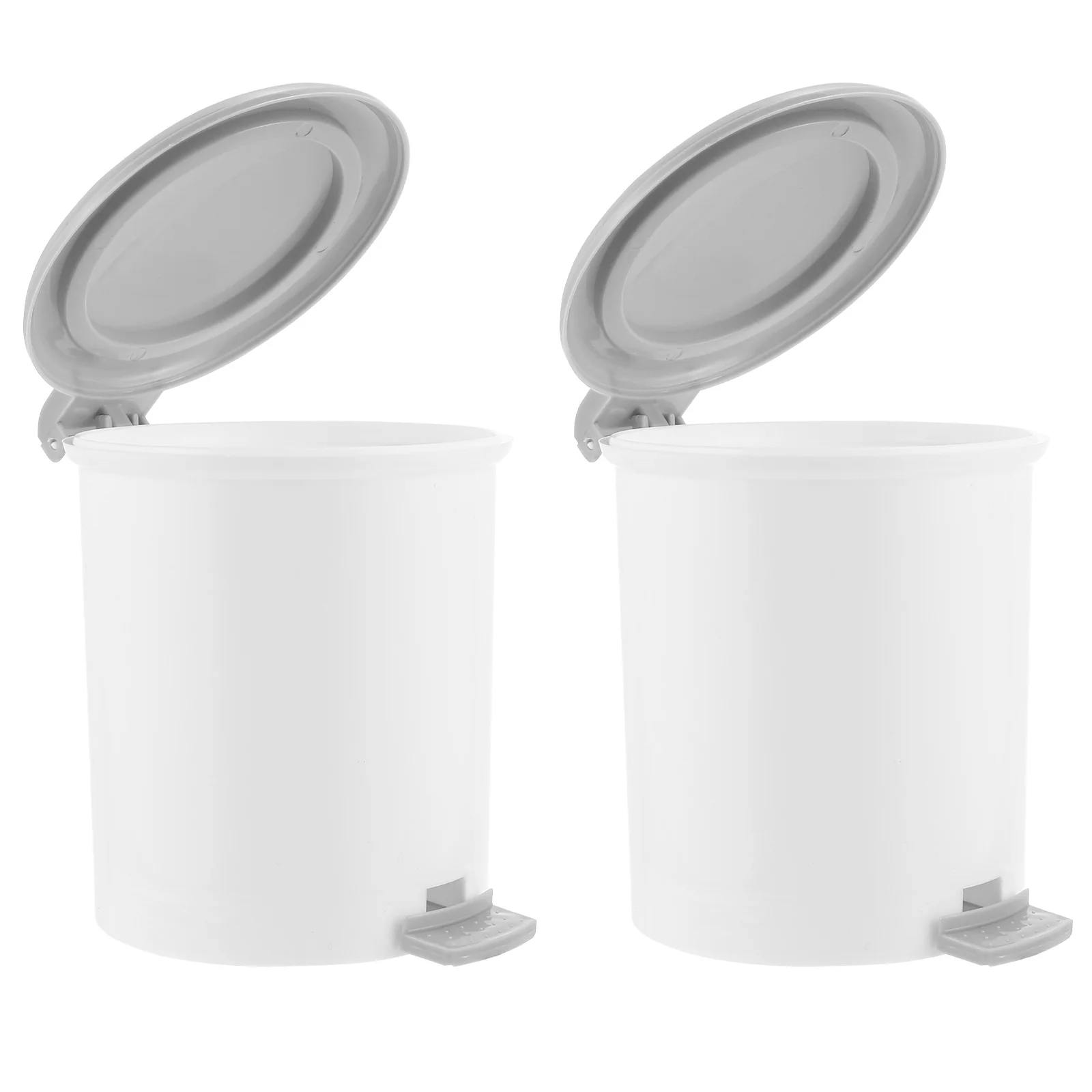 

Trash Can Garbage Waste Mini Cans Plastic Office Desktop Basket Paper Container Function Bin Push Type Multi Dustbin Bathroom