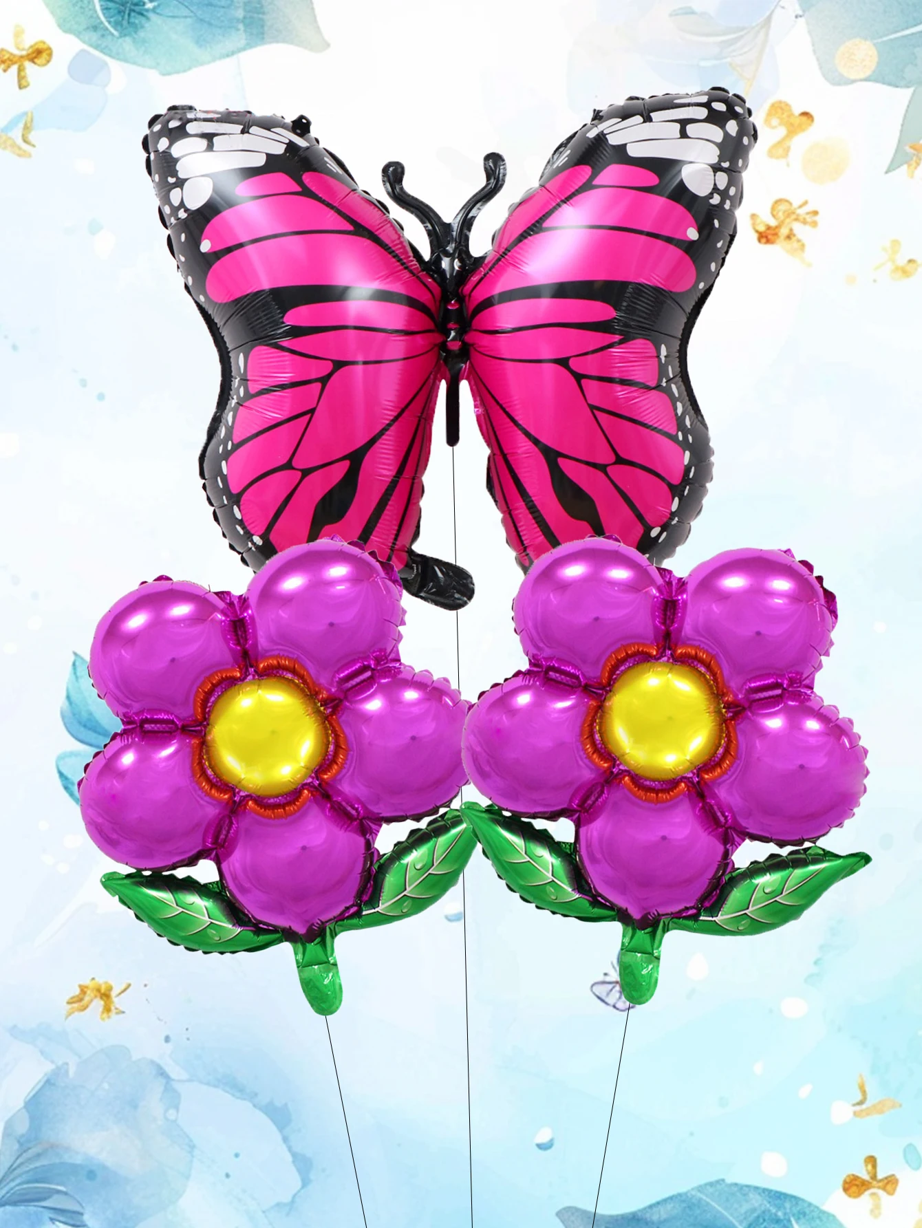 

Набор воздушных шаров-бабочек и цветов 3 шт.