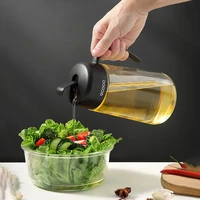creative oil bottle automatic opening and closing oil bottle glass leakproof kitchen supplies seasoning soy sauce vinegar bottle