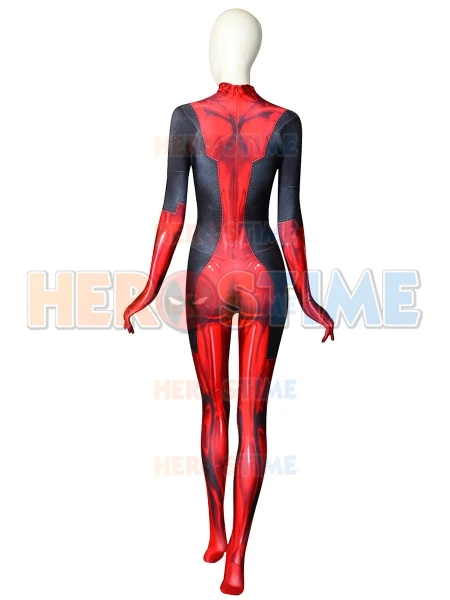 Женский костюм Дэдпула для косплея комбинезон женский супергероя из спандекса