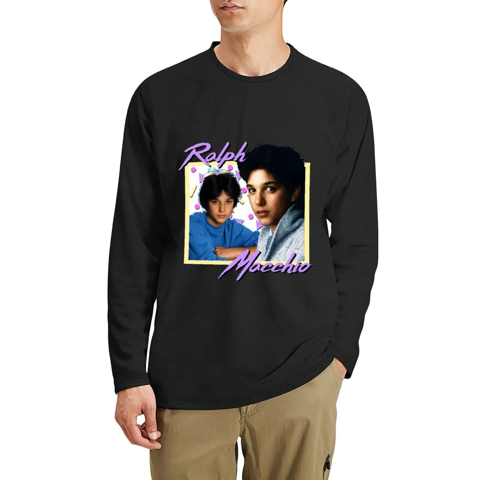 Длинная футболка 80-х годов Ralph Macchio мужская рубашка с животным принтом для