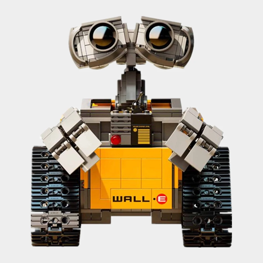 

Робот Мотор Pixar WALL E, фигурки мощности, 687 строительные блоки, игрушка-кирпич, подарок ребенку на день рождения, 21303 шт.