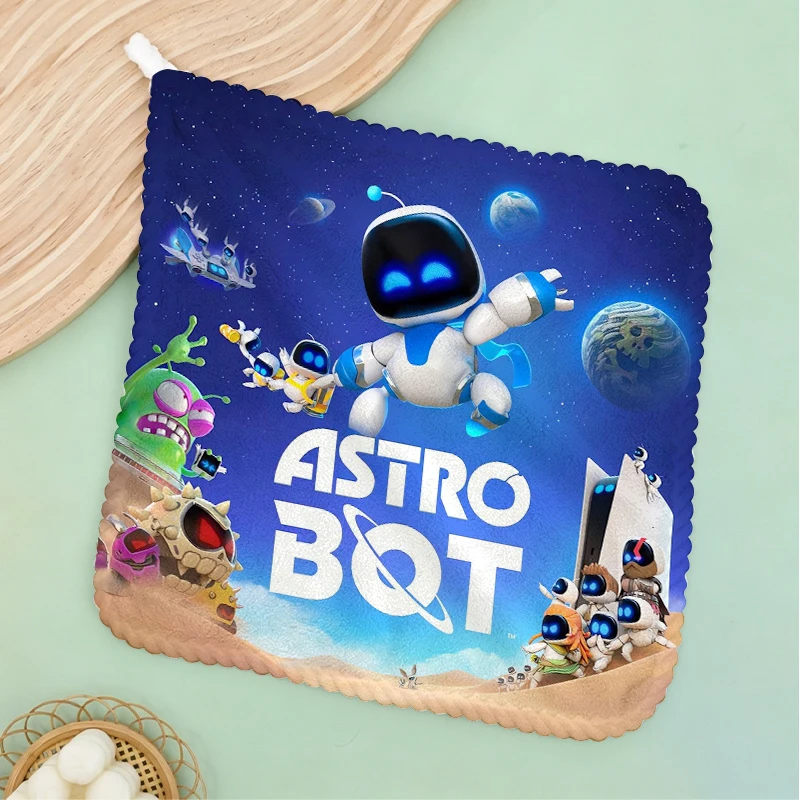 Фото Маленькие полотенца Astrobotes для кухни и ванной комнаты, мягкие, быстросохнущие, впитывающие, для уборки, для дома, для сауны, махровые полотенца, подарки на день рождения №2