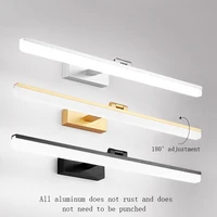 led fashion mirror front lamp retractable mirror cabinet lamp cosmetic lamp anti fog bathroom mirror lamp simple wall lights