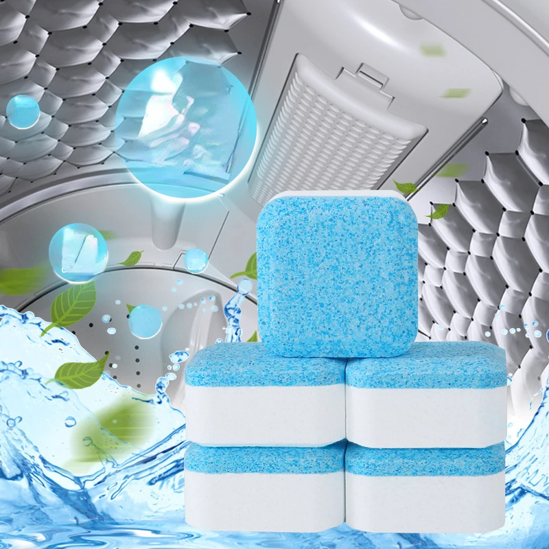 

4/8Pcs Washing Machine Cleaner Effervescent Tablets Remove Mycete Deodorant Cleaning Agent Pills Remove Dirt Detergent