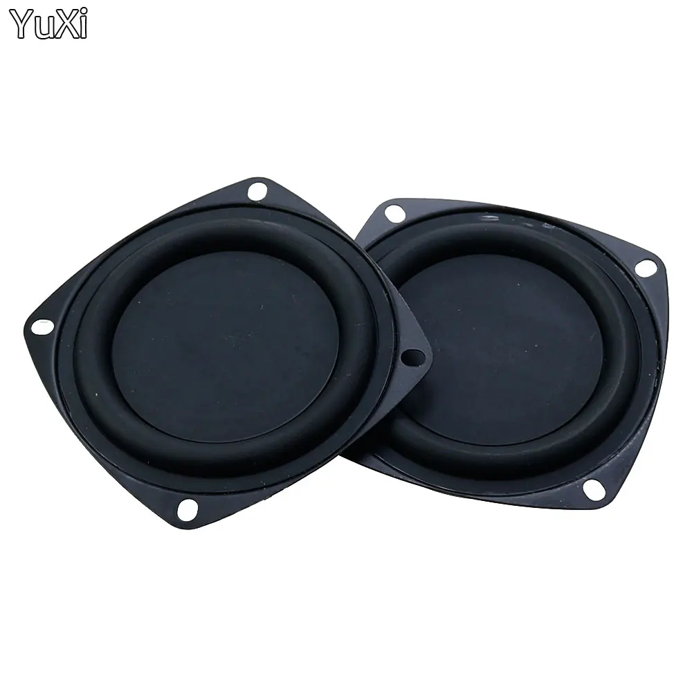 

YUXI 2Pcs 3 Inch Low Frequency Loudspeaker Diaphragm Vibration Plate DIY Woofer Radiator Bass Passive Speaker