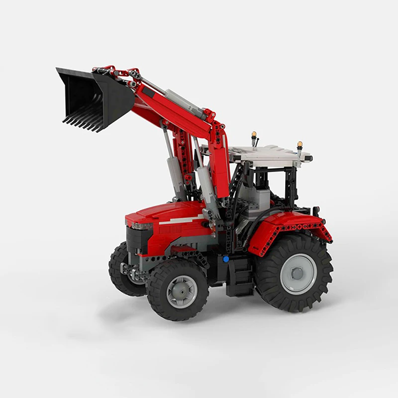 Фото Набор для сборки модели фронтального погрузчика Massey Ferguson 7700S (1324 детали), конструктор MOC, подарок на день рождения №2