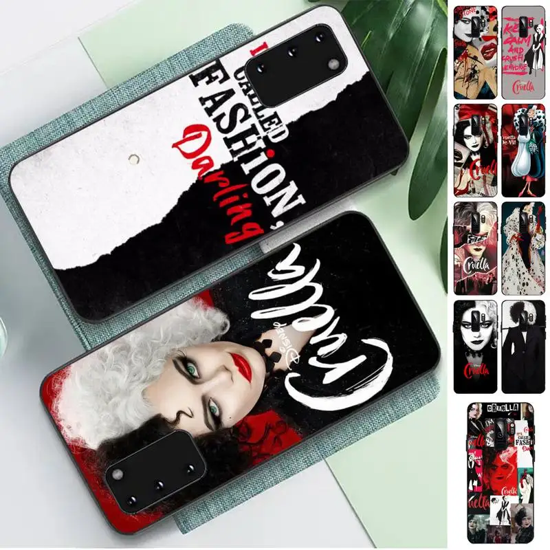 

Disney Cruella-cartoon Phone Case for Samsung S10 21 20 9 8 plus lite S20 UlTRA 7edge