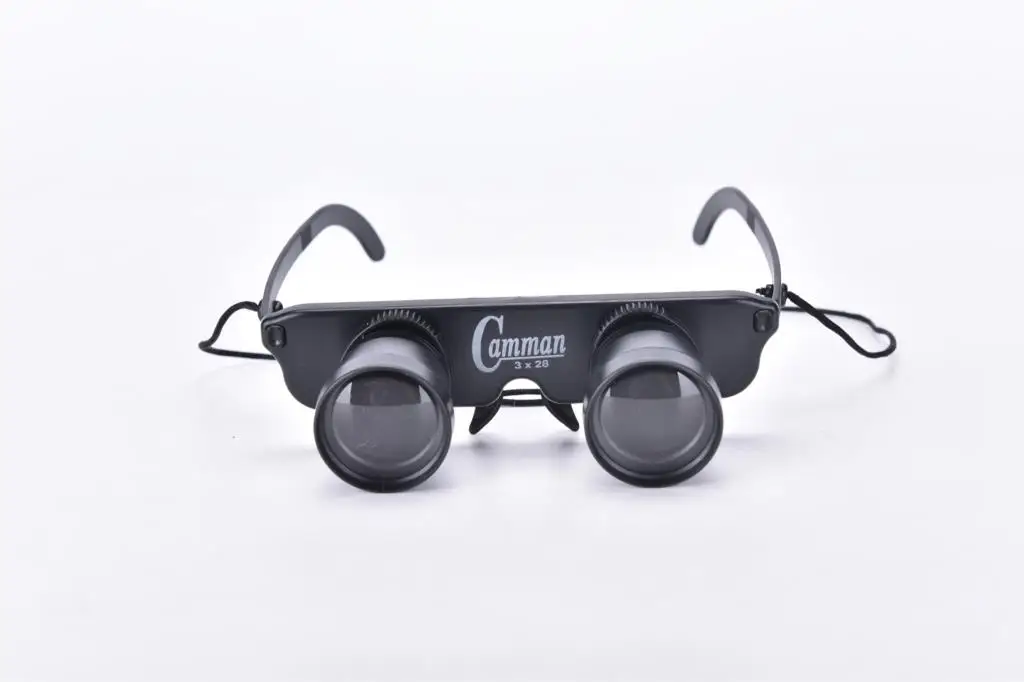 

New 10mm 3x28 Magnifier Glasses Style Outdoor Fishing Optics Binoculars Telescope Eye Lens Diameter