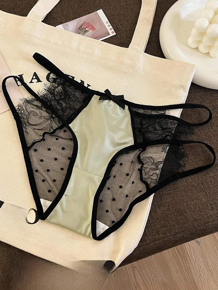 Белый чай кошка чистые ресницы кружевное нижнее белье с хипрым дизайном женские