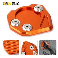 cnc aluminum motorcycle side stand enlarger kickstand enlarge plate pad accessories for ktm duke 125 200 390 690 smc