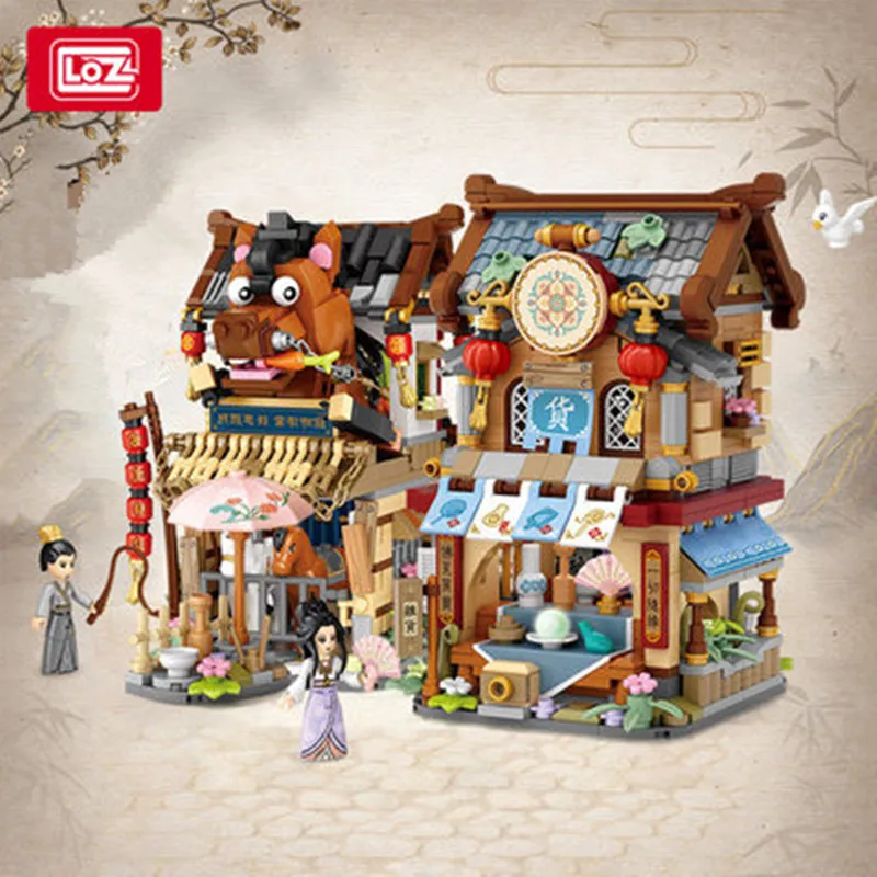 

LOZ Building Blocks City View Scene Coffee Shop Retail Store Architectures model Assembly Toy Christmas Gift for Children Adult