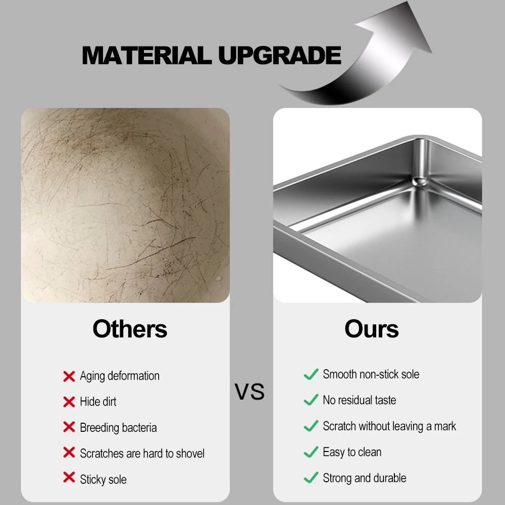 Полностью закрытый лоток для кошачьего туалета из нержавеющей стали большой тип