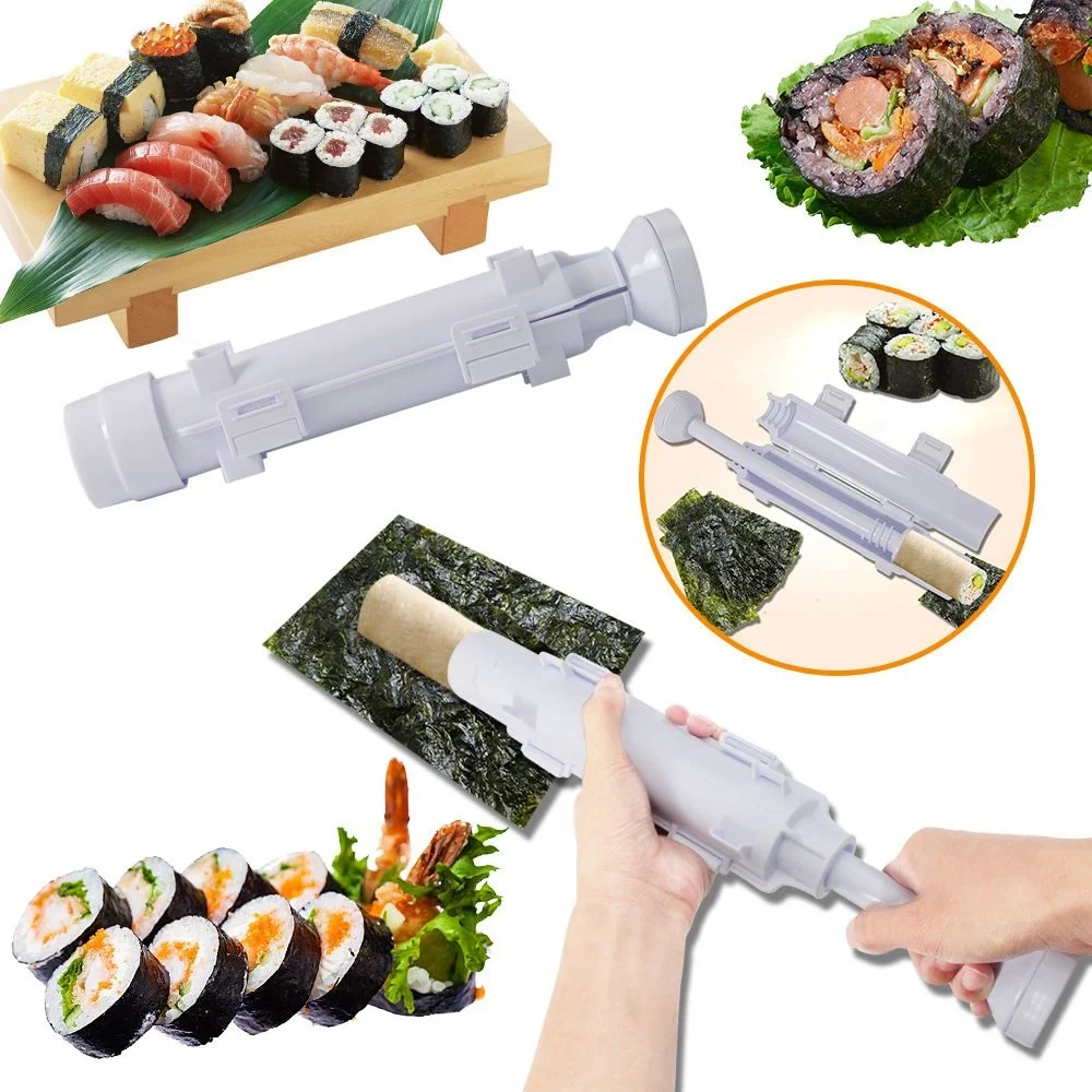 Trilater Form for Onigiri Rice Ball Sushi Maker Non-Stick Kitchen Sushi  Making Kit Seaweed Press Device Mold For Kids Beginner