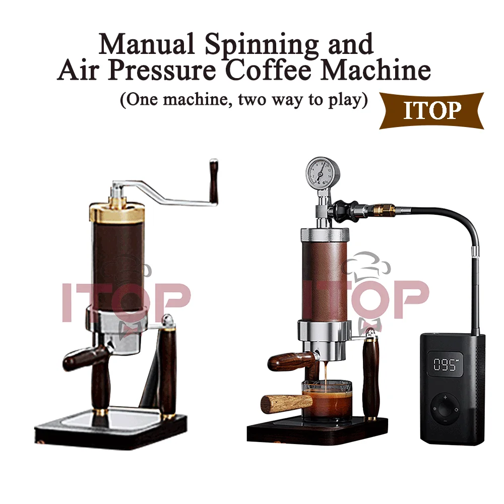 ITOP CM-HP Manual Spinning Espresso Maker Manual Pneumatic Air Pressure Integrated Coffee Machine or Electric Heating Type Maker