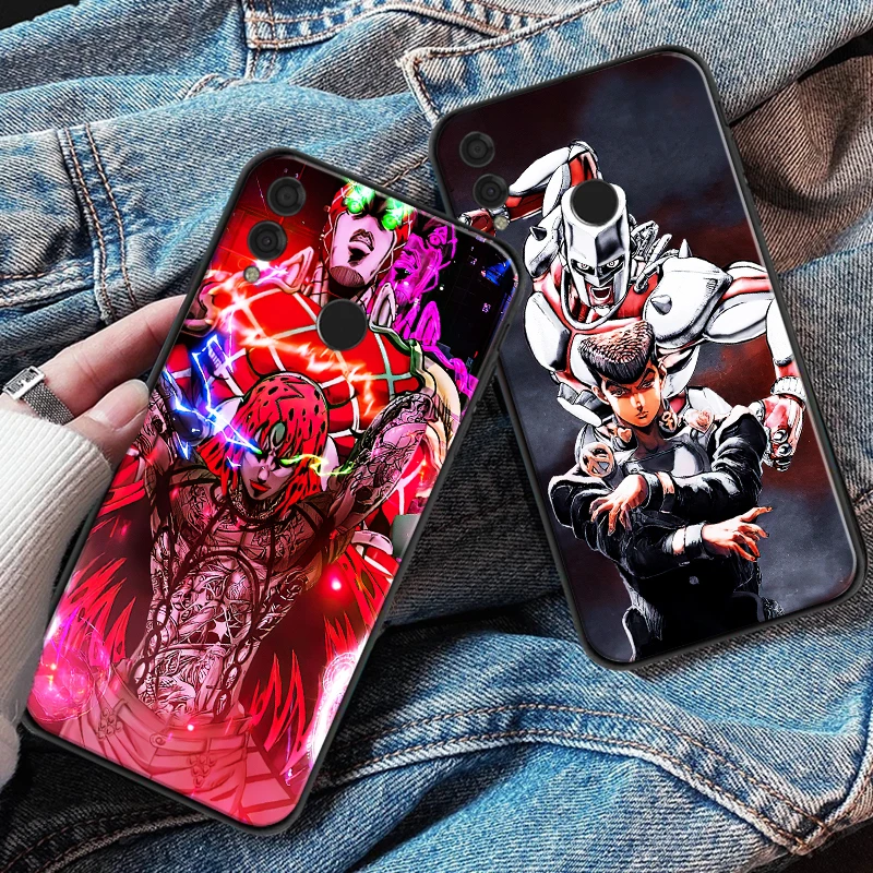 

JOJO’S BIZARRE ADVENTURE OVER HEAVEN Phone Case For Huawei Honor 7X 8X 8C 9 V9 9X 10 V10 10i V20 20i 30 Lite Silcone Black Cover