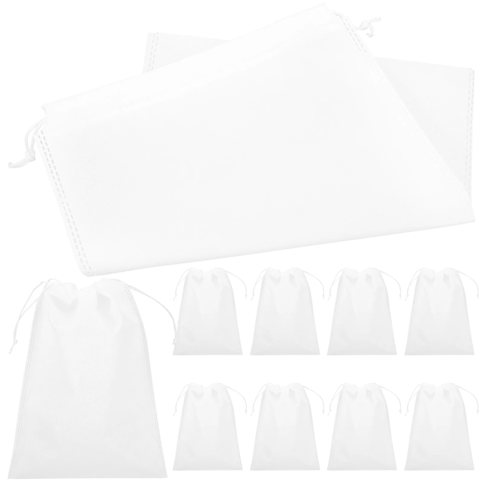 

10 Pcs Sock Storage Organizer Purse Bags Travel Drawstring Makeup Dust Holder Packing Shoes Toiletry Thicken