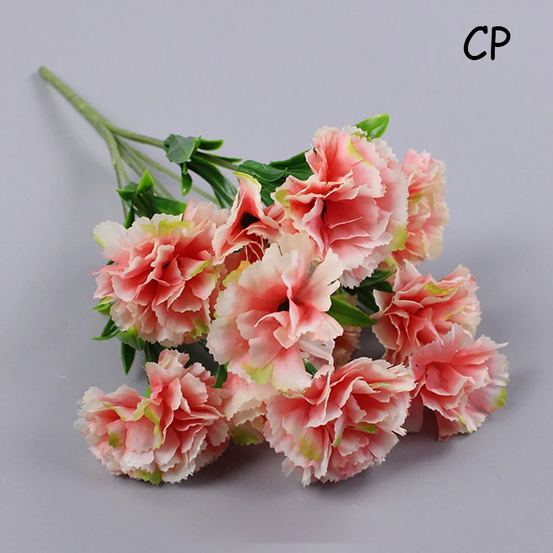 

Искусственные гвоздики 10 шт., шелковые, разноцветные