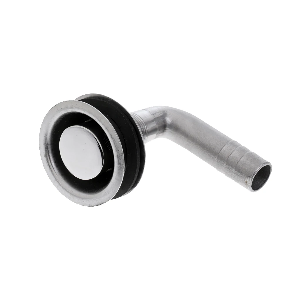 

5/8 дюйма, вентиляционное отверстие для бензобака для морской лодки, утапливаемое крепление из нержавеющей стали, 90 градусов