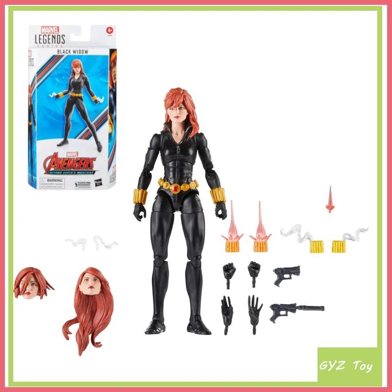 

Original Marvel Legends Avengers 60th Anniversary Beyond Earth'S Mightiest Black Widow 6" Action Figure Kids Halloween Gift Toys