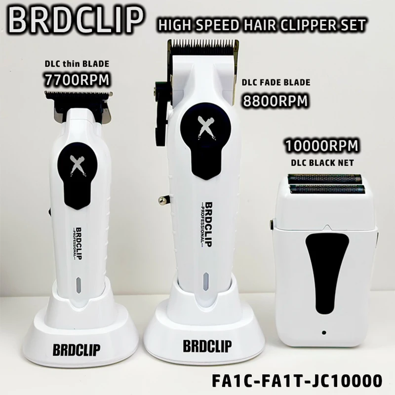 BRDCLIP FA1C FA1T JC10000 Белая профессиональная машинка для стрижки волос триммер 10000