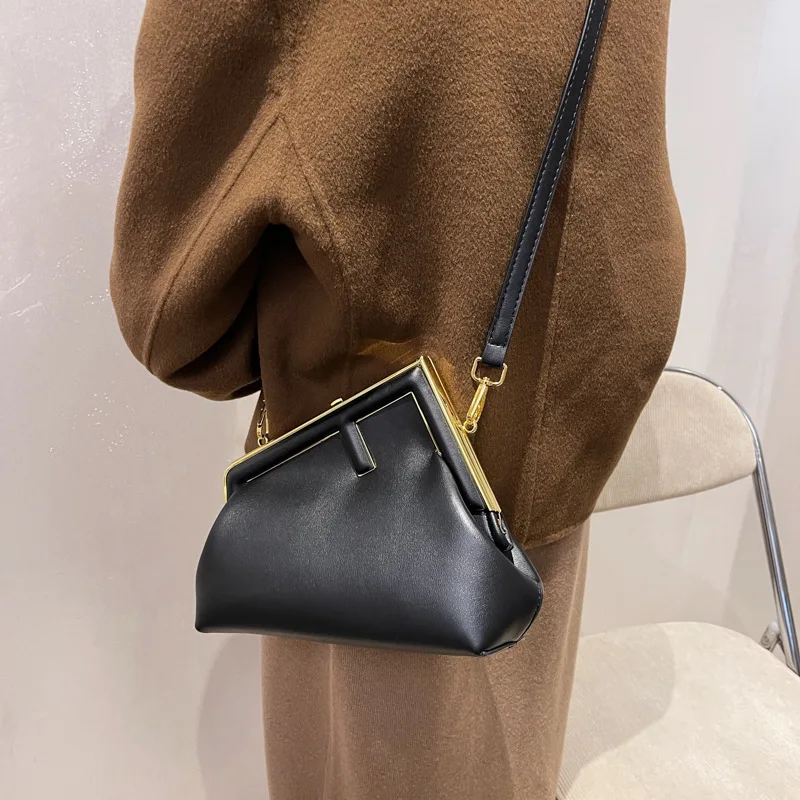 

Female Handbag Fashion Leather Metal Women's Shoulder Bag Dinner Party Clutch Bag Decoration Crossbody Bags Purse Bag Handbag
