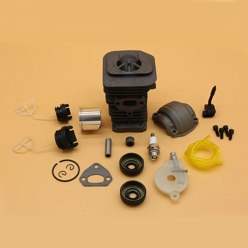 

38MM & 40MM Cylinder Piston Pan Oil Pump Oil Seal Cap Kit Fit Husqvarna 141 142 136 137 Gas Chainsaws Spare Engine Motor Parts