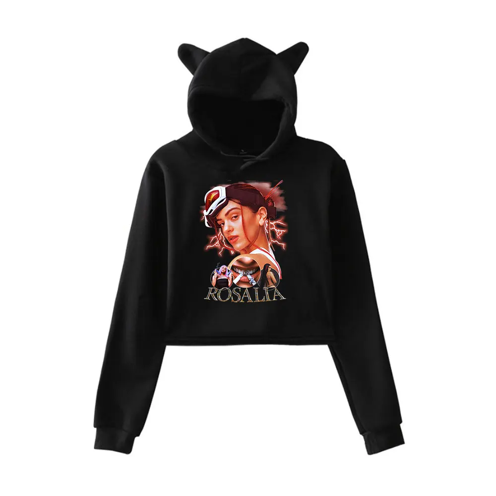 Roshola Motomami Merch Rosalia Толстовка с капюшоном Винтаж 90-х годов Уличная толстовка
