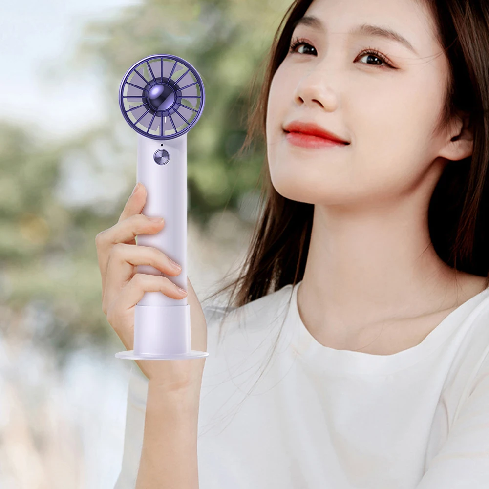 

2000mAh USB Mini Handheld Turbo Fan Portable Summer Personal Low Noise Quiet Pocket Cooling Fan for Travel Desk Home Office Dorm