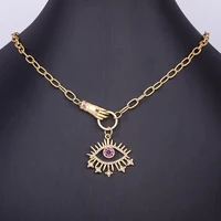 aibef new fashion evil eye golden choker star pendant punk creativity design necklace fine party birthday jewelry wholesale