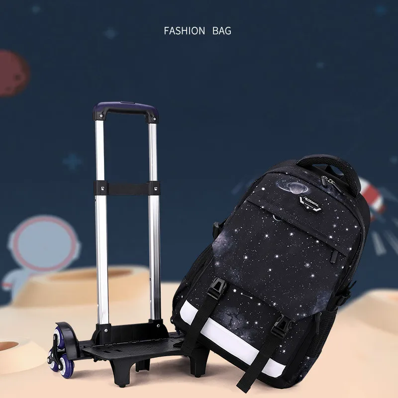 2021 waterproof Trolley Children School Bags girls Boys Kids Trolley school Backpacks Wheel Luggage Schoolbag Mochila Escolar