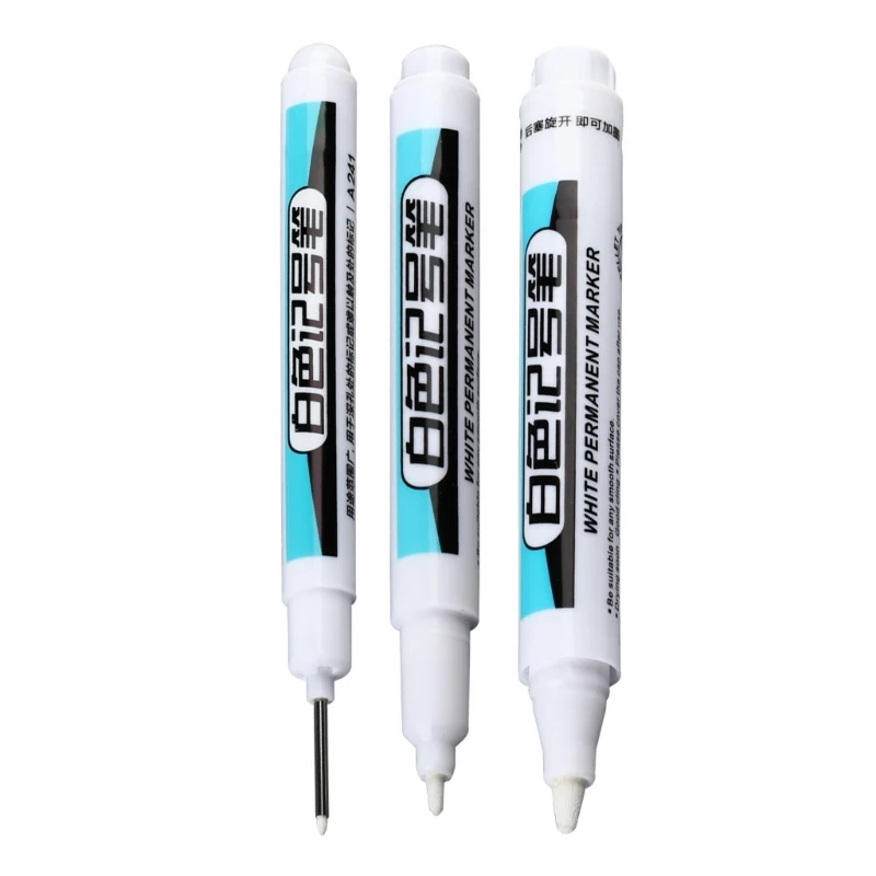 

4 шт. маркеры на масляной основе, ручки для быстросохнущей краски, белые перманентные Маркеры D5QC
