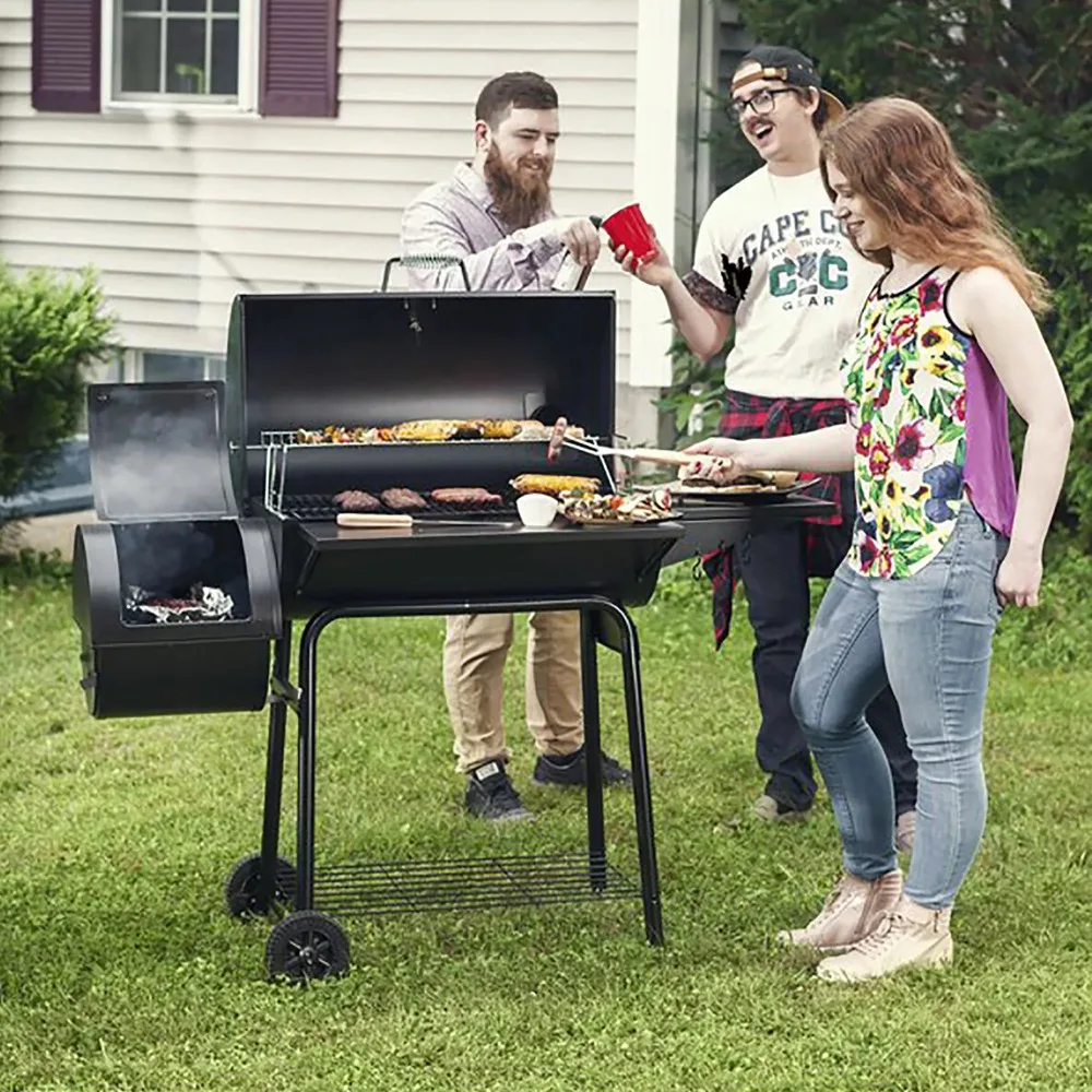 

30" CC1830S Charcoal Grill with Offset Smoker