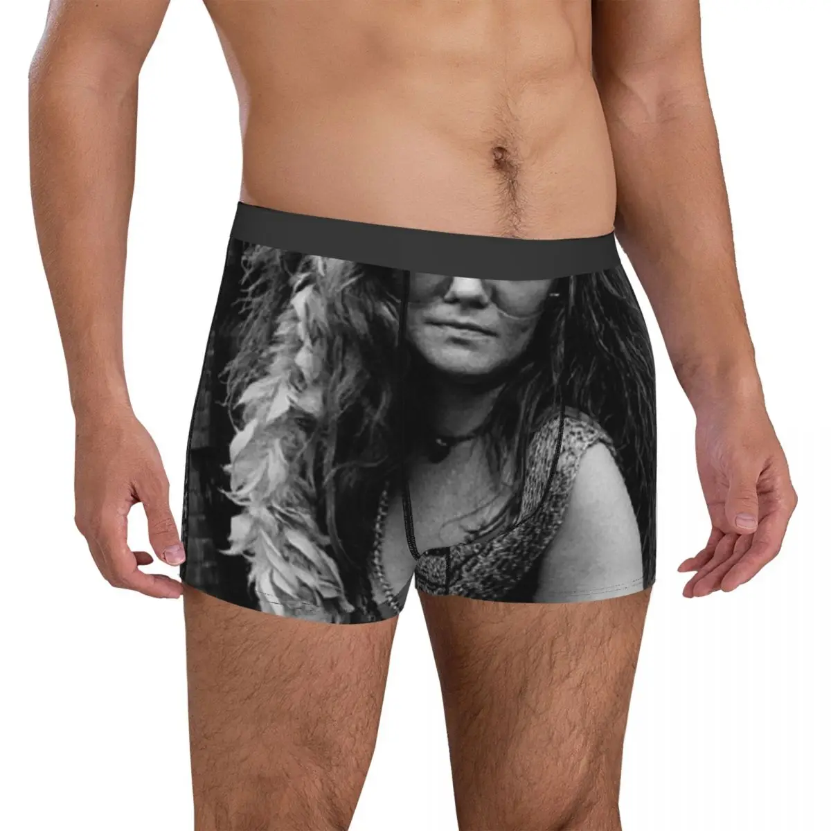 

Janis Joplin Underwear Janis Joplin 3D Pouch High Quality Trunk Custom Boxer Brief Cute Men Underpants Plus Size