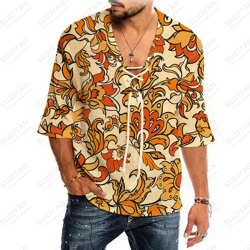 

Wear Fashionable Chic Knotted Shirts Urban Style Patterns Knot Clothes Luxury Male Cotton And Linen Shirt Freelancer