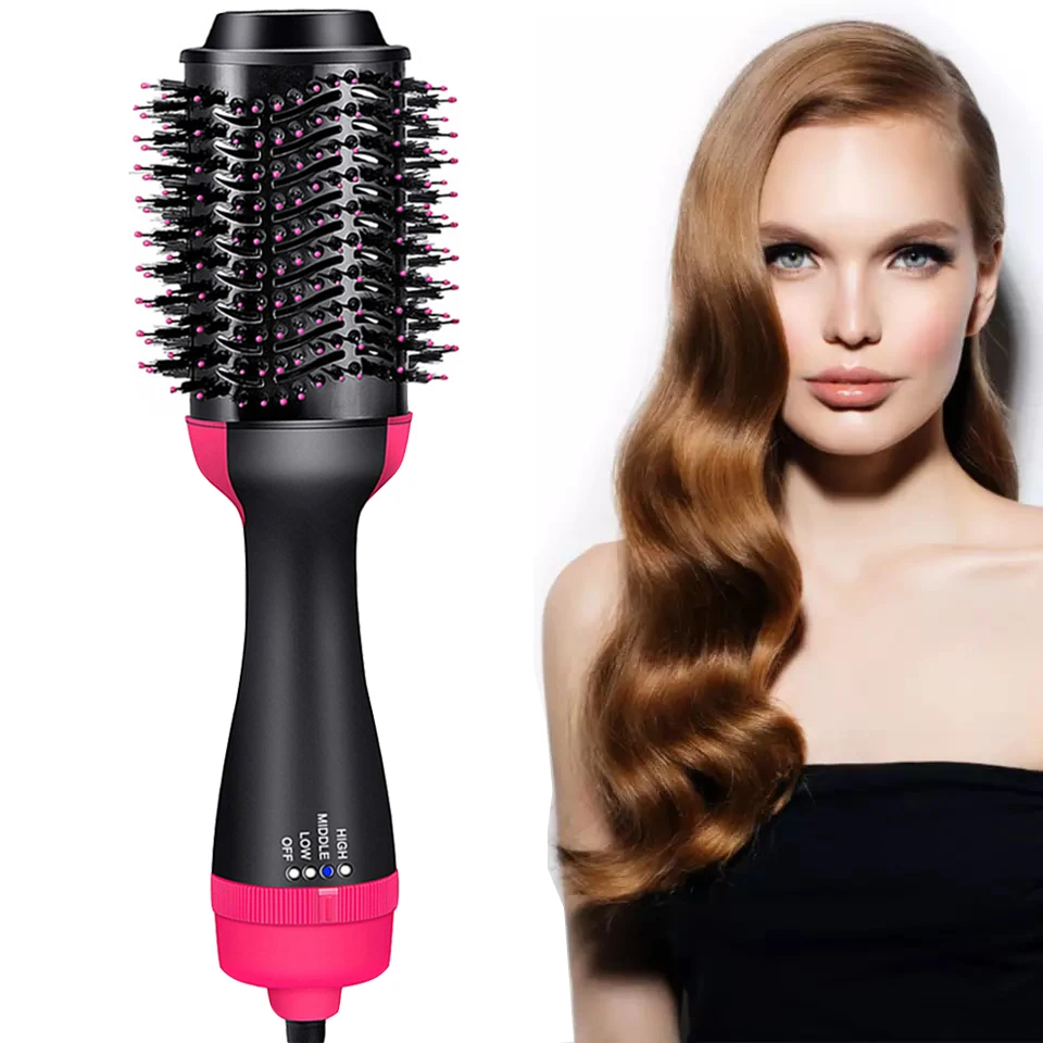 

One Step Hair Dryer Hot Air Brush Electric Hair Blower Brush Hair Straightener Comb Curling Iron Styling Tools Blow Dryer Comb
